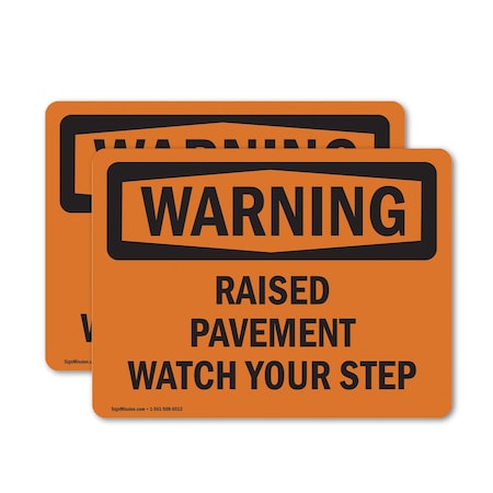 Signmission 5 in Height, 7 in Width, Vinyl Decal, Rectangle OS-2PACK-WS-D-57-L-12372